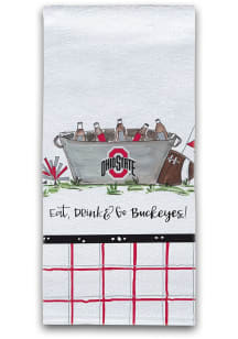 Ohio State Buckeyes Eat Drink Go Towel