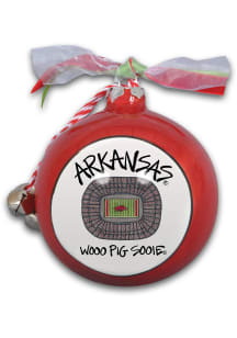 Arkansas Razorbacks 3.5 inch diameter Ornament - Red