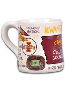 Iowa State Cyclones 20oz Campus Icons Ceramic Mug - White