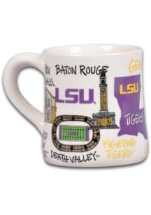 LSU Tigers 20oz Campus Icons Ceramic Mug - Purple