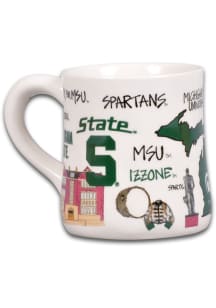 Michigan State Spartans 20 oz. Ceramic Mug - Green