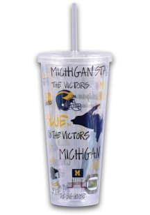 Michigan Wolverines 22 oz. Straw Tumbler