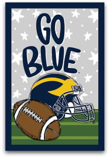 Michigan Wolverines 2-Sided Design Garden Flag - Blue