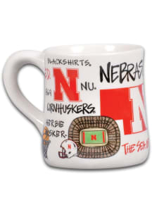 Nebraska Cornhuskers 20oz Campus Icons Ceramic Mug - Red