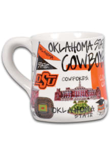 Oklahoma State Cowboys 20oz Campus Icons Ceramic Mug - Orange