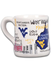 West Virginia Mountaineers 20 oz. Ceramic Mug - Blue