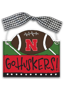 Nebraska Cornhuskers 4.5in X 6.62in Ornament - Red