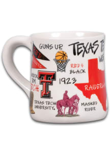 Texas Tech Red Raiders 20oz Campus Icons Ceramic Mug - Red