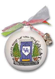 Kentucky Wildcats 3.5in Diameter Ornament - Blue