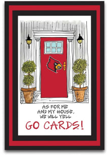 Louisville Cardinals 12in X 18in Design Garden Flag - Red