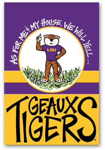 LSU Tigers 12in X 18in Graphic Garden Flag - Purple