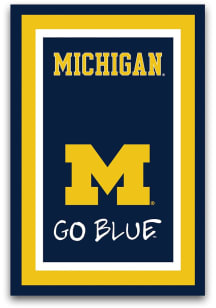 Michigan Wolverines 12in X 18in Garden Flag - Blue