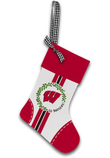 Wisconsin Badgers 4.75in X 6.62in Ornament - Red