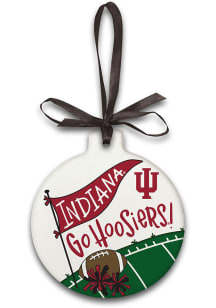 Indiana Hoosiers Ceramic Ornament - Red
