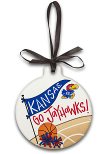 Kansas Jayhawks Ceramic Ornament - Royal Blue