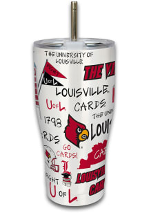 Louisville Cardinals 30oz Campus Icons Stainless Steel Tumbler - Red