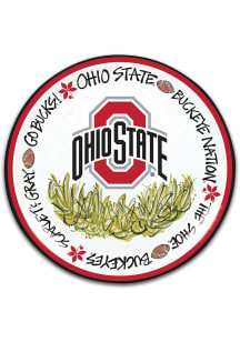 Ohio State Buckeyes 4pc Melamine Plate