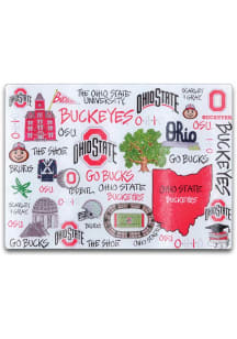 Ohio State Buckeyes Glass Cutting Board