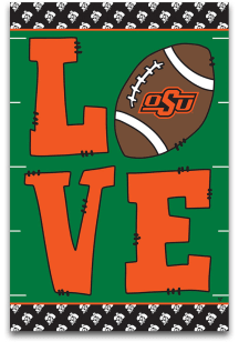 Oklahoma State Cowboys Love Garden Flag - Orange