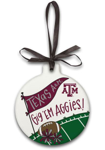 Texas A&M Aggies Ceramic Ornament - Maroon