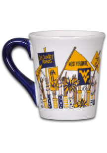 West Virginia Mountaineers Cheer Ceramic Mug - Blue