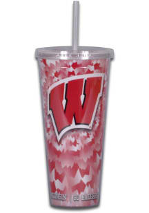 Wisconsin Badgers Tie Dye Tumbler - Red