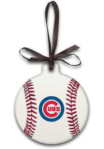 Chicago Cubs Ball Ornament - White