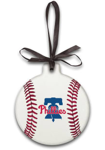 Philadelphia Phillies Ball Ornament - White