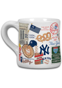 New York Yankees Icon Ceramic Mug - Navy Blue