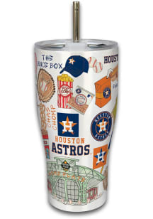 Houston Astros Icon Stainless Steel Tumbler - Navy Blue