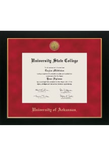 Arkansas Razorbacks Medallion Manchester Diploma Frame - Red
