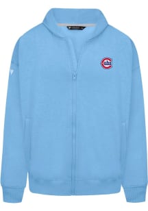 Levelwear Chicago Cubs Mens Light Blue Wordmark Long Sleeve Full Zip Jacket