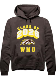 Summit Sportswear Western Michigan Broncos Mens Brown Class of 2026 Long Sleeve Hoodie