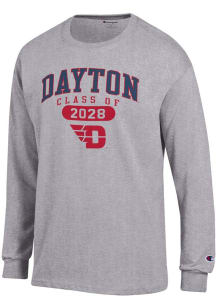 Champion Dayton Flyers Grey Class of 2028 Jersey Long Sleeve T Shirt