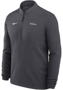 Nike K-State Wildcats Mens Anthracite Victory Long Sleeve Qtr Zip Pullover