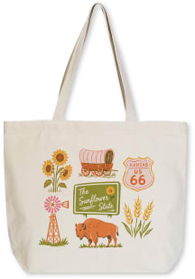 Kansas Local Icons Tote Reusable Bag