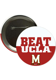 Maryland Terrapins BEAT UCLA 3in Button - Red