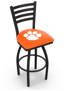 Clemson Tigers High Back Swivel Pub Stool - Black