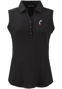 Cutter and Buck Cincinnati Bearcats Womens Black Forge Eco Polo Shirt