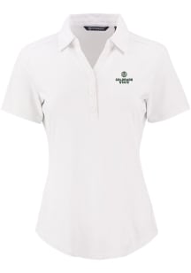 Cutter and Buck Colorado State Rams Womens White Forge Eco Polo Short Sleeve Polo Shirt