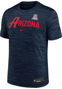 Nike Arizona Wildcats Navy Blue Velocity Short Sleeve T Shirt