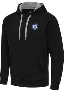 Antigua Navy Mens Black Victory Long Sleeve Hoodie