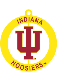 Indiana Hoosiers Retro Mascot Spinner Keychain - Red