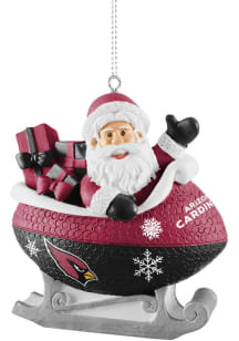 Arizona Cardinals Sleigh Ornament - Cardinal