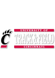 Cincinnati Bearcats 6x2 Track Field Auto Decal - Red