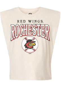 Summit Sportswear Rochester Red Wings Womens White Homerun Tank Top
