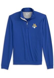 Johnnie O Pitt Panthers Mens Blue Motion Long Sleeve Qtr Zip Pullover