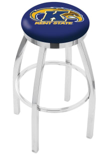 Kent State Golden Flashes Chrome Pub Stool - Silver