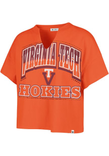 47 Virginia Tech Hokies Womens Orange Win Big Short Sleeve T-Shirt
