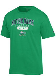 Champion Notre Dame Fighting Irish Green Class of 2028 Jersey Short Sleeve T Shirt